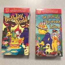 Two McDonald's VHS animated movies Wacky Adventures of Ronald McDonald picture