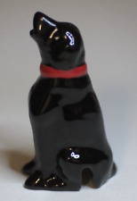 Pie Bird Black Howling Dog with Red Collar Piebird Made in USA by Nancy Davis picture