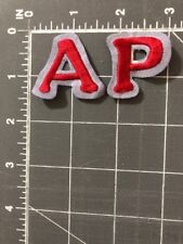 Letter A P AP PA Patches Red 2 Patch Lot A&P Atlantic Pacific Tea Company Stores picture