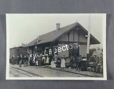 1900's Railroad Station Oden, MI Michigan Black & White 6