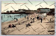 Antique Postcard Rhode Island The Beach Looking S Narragansett Pier R I picture