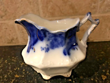 Antique, RARE, FLOW BLUE, Argyle Creamer, Made by W. H. Grindley, England, 1890s picture