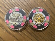 Lot of 2 $100 Chips from River City Crescent City Queen in NO, LA - Cancelled. 9 picture