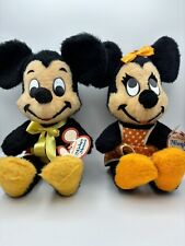 VTG Mickey & Minnie Mouse Stuffed Dolls w/ Tags 1970’s Beautiful Condition 15” picture