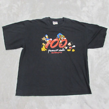 Walt Disney World Shirt Mens Large Black 100 Years Of Magic Graphic Short Sleeve picture