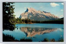 Banff-Alberta, Mount Rundle, Canadian Rockies, Vintage Postcard picture