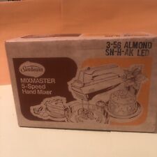 Vintage Sunbeam Mixmaster 5-speed Hand Mixer 1979 5 Speed Model 3-56 New picture