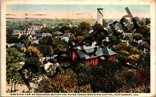 1924 Bird's Eye View Residence Section & Water Tower,  Montgomery postcard jj204 picture