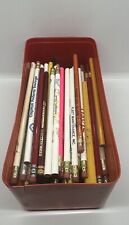 Vintage Pencil Lot of 140 Assortment Advertising 1950’s-90’s Unsharpened picture