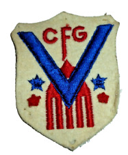 Vintage RARE WWII Home Front CFG Camp Fire Girls V For Victory Patch picture