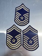 Three Military USAF Chief Master Sergeant Patch Air Force picture