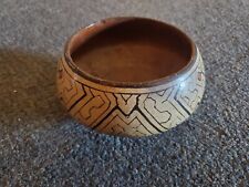 Antique Peruvian Shipibo Conibo Polychrome Pottery Bowl South America 1880s picture