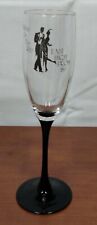 1989 EAST HIGH SCHOOL IL Puttin On Ritz Prom Black France Glass CHAMPAGNE GLASS picture