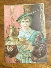 Original 1900's Heart Stollwercks Cocoa Chocolate Advertising Exhibit Trade Card picture
