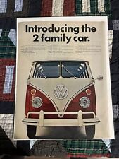 1966 Volkswagen Bus “introducing The 2 Family Car” Vintage Print Ad picture