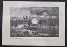 1898 Civil War Print - The Battle of Antietam, Sept. 16 and 17, 1862 picture