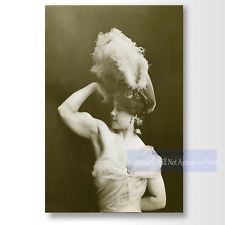 Circus Performer  Laverie Vallee Strong Woman Trapeze Artist Vintage Photo Print picture
