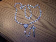 Vintage Antique Clear Crystal Lourdes Rosary Rosary's picture