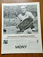 1963 Mony Mutual Ad Apiarist Millard Stahlman Honey Business in Buhl Idaho picture