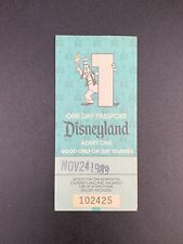 1989 Disneyland Goofy One Day Passport Good Condition Vintage picture