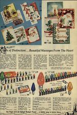 1955 PAPER AD 5 PG Christmas Decorations Ornaments Noma Tree Lights  picture