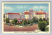 Bakersfield CA-California, Hotel El Tejon, Advertising, Antique Vintage Postcard picture