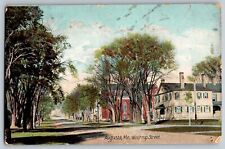 Augusta, Maine ME - Scenic View at Winthrop Street - Vintage Postcard - Posted picture