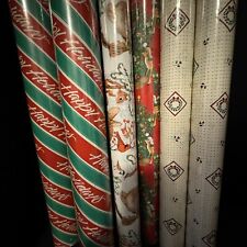 Vintage Christmas Wrapping Paper, SIX WRAPED ROLLS [Item 927] picture