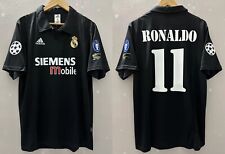 Real Madrid rеtro jersey 2002/03 #11 RONALDO Champions League away picture