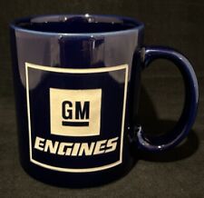 GM Engines UAW Engraved Ceramic Coffee Mug Navy Blue picture