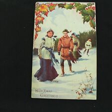 VTG POSTCARD - WITH XMAS GREETINGS - 1909 COVER - CANADA picture