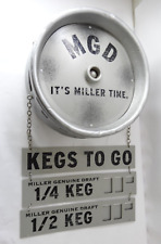 Miller Time Kegs To Go Keg Head Price Sales Sign picture