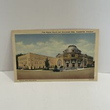 Vintage Postcard First Baptist Church Fayetteville Arkansas Unposted picture