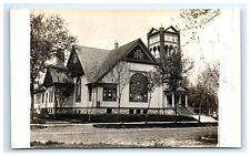Postcard RPPC Presbyterian Church c1910 Worthington Minnesota MN AZO picture