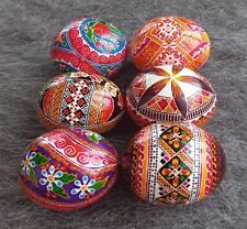 6 Real Ukrainian hand made Pysanky Easter Eggs Ukraine Pisanki Pysanka egg shell picture