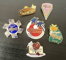 BUNDLE Of 6 Amazing Cheesecake Factory Pins LIMITED EDITION + Washington picture