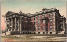 Los Angeles, California HAND-COLORED Postcard ANGELUS HOSPITAL / 1908 Cancel picture