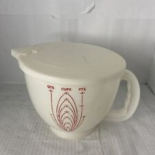 Vintage Tupperware 500-2 Mix-n-Stor Measuring 2 Quart Pitcher W/ Lid As Is picture