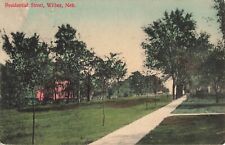 Postcard Wilber, Nebraska: Residential Street, Circa 1910, DB, German Made picture