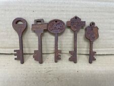 Old Car Skelton Keys in Cast Iron Ford Chevy Harley Davidson Texaco Rt 66 picture