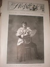 Printed photo Ellas Dee as toymaker's apprentice in La Poupee 1897 picture