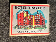 VINTAGE MATCHBOOK - HOTEL TRAYLOR - ALLENTOWN, PA - UNSTRUCK picture