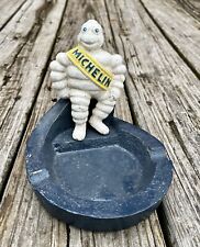 Michelin Man Bibendum Vintage Cast Iron Ashtray, 5.25” x 5.25” picture
