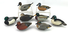 Lot of 8 Ducks Unlimited Jett Brunet miniature decoys 201 2000 2001 2003-07 picture
