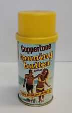 Vintage COPPERTONE Tanning Butter Spray Aerosol Spray Metal Can Collector 4 oz picture