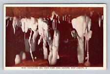 West Liberty OH-Ohio, Wind Formation & Town Pump, Ohio Caverns Vintage Postcard picture