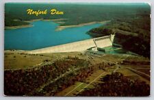 Aerial View Norfork Dam Lake Mountain Home AR Arkansas Postcard chrome Unposted picture