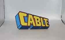 Cable 3D printed Comic Logo Art picture