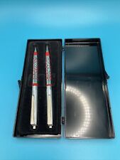 Vintage Signed GP Sterling Silver Silvercraft ballpoint pen Mechanical pencil . picture