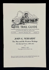 1973 Kansas City MO Trail Guide John Neihardt Writings Bancroft Years Booklet picture